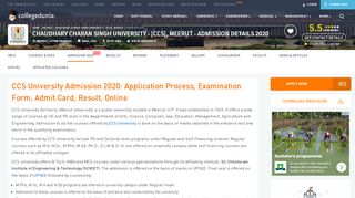 
                            6. CCS University Admission 2019: Application Process, Examination ...