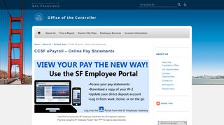 
                            1. CCSF ePayroll – Online Paystubs | Office of the Controller