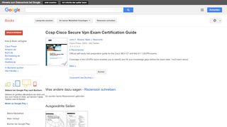 
                            13. Ccsp Cisco Secure Vpn Exam Certification Guide - Google Books-Ergebnisseite