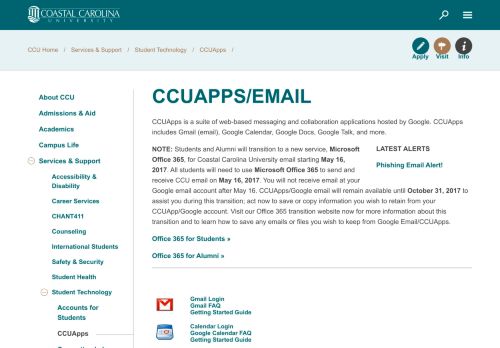 
                            1. CCUApps - Coastal Carolina University