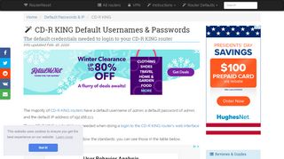 
                            1. CD-R KING Default Password, Login & IP List (updated August 2018 ...