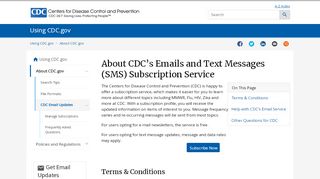 
                            1. CDC Email Updates | Other | CDC