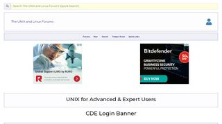 
                            12. CDE Login Banner - Unix.com