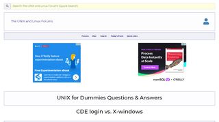 
                            13. CDE login vs. X-windows - Unix.com