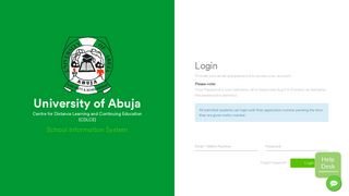 
                            1. CDLCE - University of Abuja