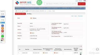 
                            12. Cdmon Spain - IP Addresses Owners World Database - Myip.ms