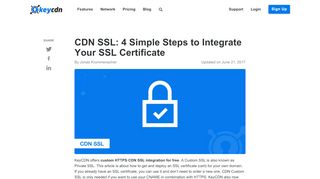 
                            13. CDN SSL: 4 Simple Steps to Integrate your SSL Certificate - KeyCDN
