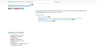 
                            9. Cdos.cummins.com Error Analysis (By Tools) - Website Success Tools