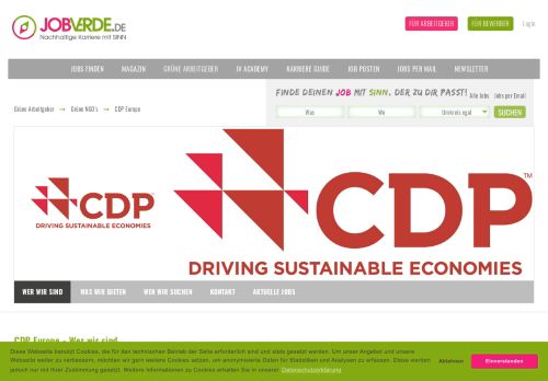 
                            7. CDP Europe Karriere & Jobs | JOBVERDE