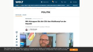
                            7. CDU: Daten-App soll Angela Merkel zum Wahlsieg verhelfen - WELT
