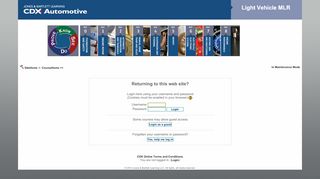 
                            5. CDX Automotive: Login to the site