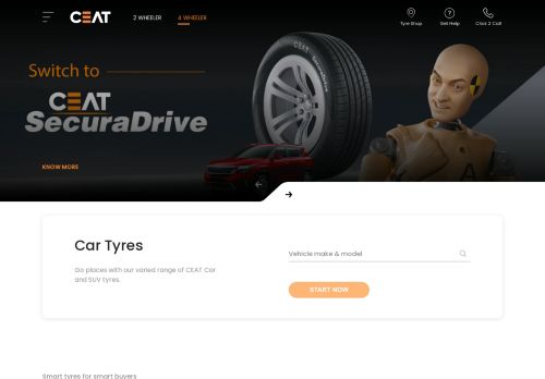 
                            5. CEAT Tyres - Best Car and Bike tyres manufacturer in India