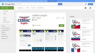 
                            13. CEBRAC English – Apps no Google Play