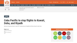 
                            12. Cebu Pacific to stop flights to Kuwait, Doha, and Riyadh - Rappler
