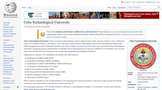 
                            11. Cebu Technological University - Wikipedia