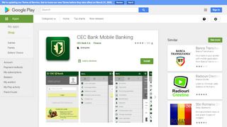 
                            7. CEC Bank Mobile Banking – Aplicații pe Google Play