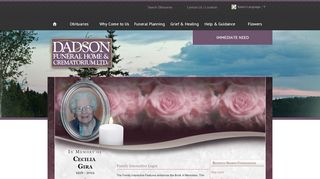 
                            10. Cecilia Gira Login - Flin Flon, Manitoba | Dadson Funeral ...
