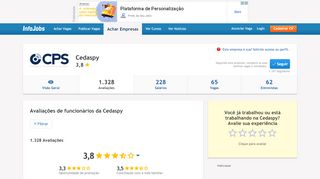 
                            5. CEDASPY - Avaliações e Opiniões dos seus funcionários | Infojobs