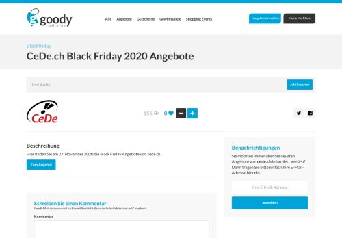 
                            8. CeDe.ch Black Friday Angebote - Blackfriday - goody.ch