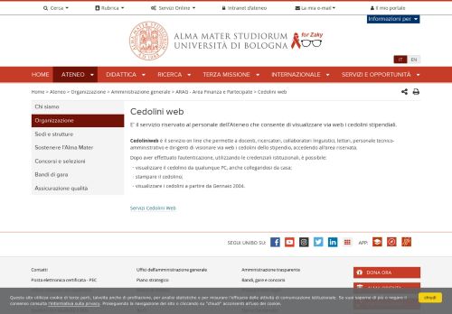 
                            2. Cedolini web — Università di Bologna