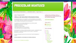 
                            3. cédula de madurez organizacional - preescolar huatusco