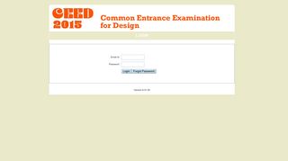 
                            2. CEED 2015 Application Login