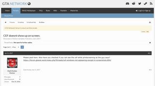 
                            6. CEF doesnt show up on screen. | Page 2 | GTA Network Forum