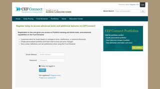 
                            12. CEFConnect - Login