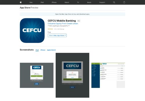 
                            5. CEFCU Mobile Banking on the App Store - iTunes - Apple