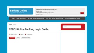 
                            4. CEFCU Online Banking Login Guide