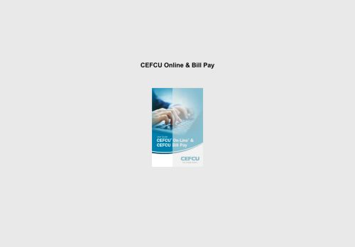 
                            7. CEFCU Online & Bill Pay - Murphy and Company – Library