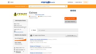 
                            3. Ceinee - O que fazemos e Trabalhe conosco | Empregos.com.br