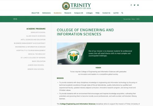 
                            8. CEIS – Trinity University of Asia
