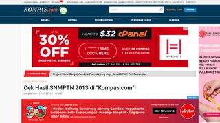 
                            4. Cek Hasil SNMPTN 2013 di - Edukasi Kompas