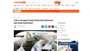 
                            6. Cek Lowongan Kerja di Garuda Indonesia, Apa Saja Syaratnya ...
