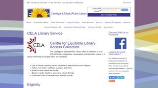 
                            5. CELA Library Service | Castlegar & District Public Library