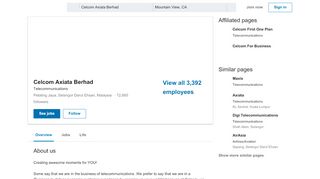 
                            10. Celcom Axiata Berhad | LinkedIn