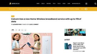 
                            9. Celcom has a new Home Wireless broadband service with up to 1TB ...