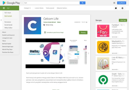 
                            6. Celcom Life - Apl di Google Play