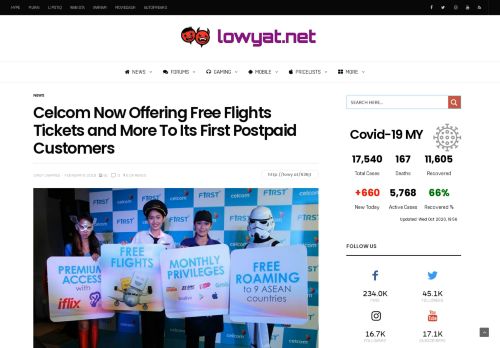 
                            10. Celcom Now Offering Free Flights Tickets and More To Its ...