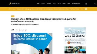 
                            10. Celcom offers 40Mbps Fibre Broadband with unlimited quota for RM80 ...