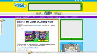 
                            3. Celebrate the Launch of Amazing World! | WKN: Webkinz Newz