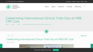
                            13. Celebrating International Clinical Trials Day at HRB CRF Cork ...