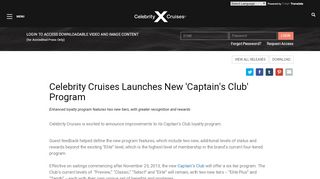 
                            9. Celebrity Cruises Launches New 'Captain's Club' Program