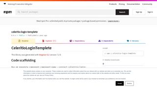 
                            3. celeritio-login-templete - npm