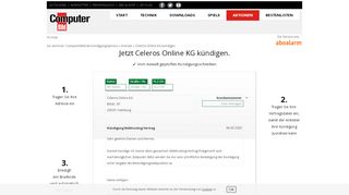 
                            4. Celeros Online KG kündigen: sicher & schnell! | COMPUTER BILD