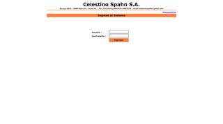 
                            2. Celestino Spahn SA: Login