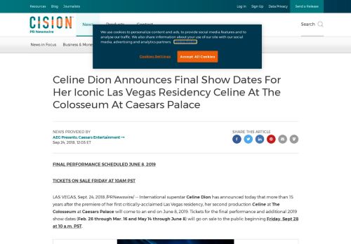 
                            11. Celine Dion Announces Final Show Dates For Her Iconic ...