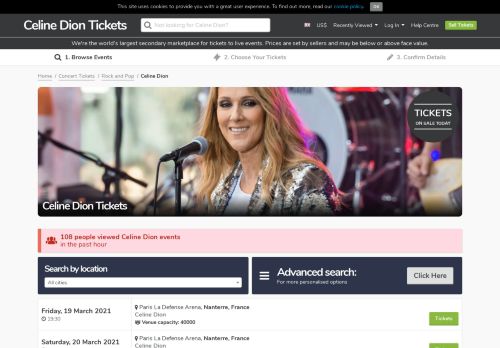 
                            13. Celine Dion Tickets | Celine Dion Tour Dates 2019 and ...