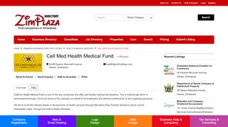 
                            8. Cell Med Health Medical Fund - ZimPlaza